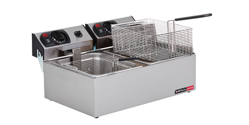 ANVIL Double Electric Deep Fryer 2 x 5Lt