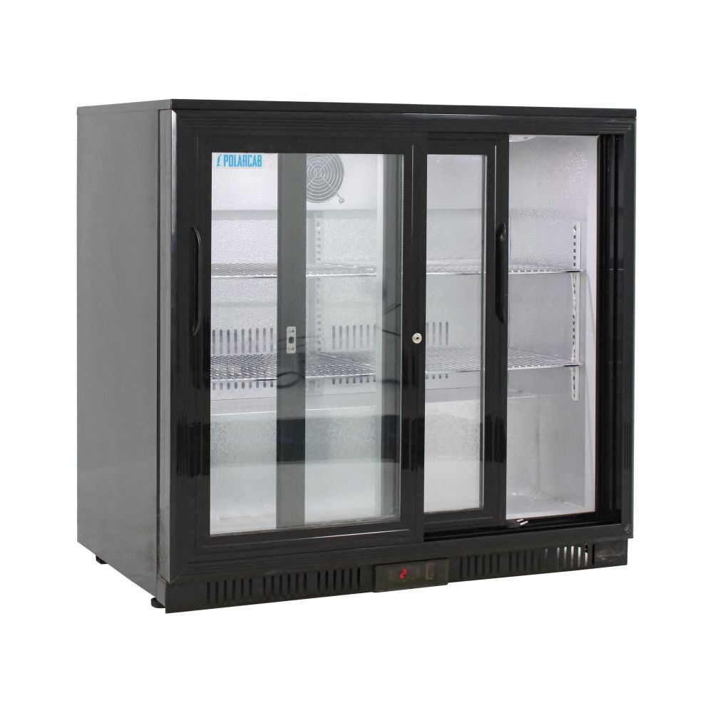 Back Bar Bottle Cooler – 2 Door, Sliding